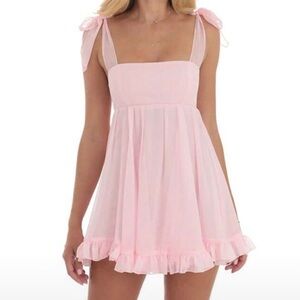 PINK BABYDOLL DRESS